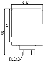SPW-281Fの外形図